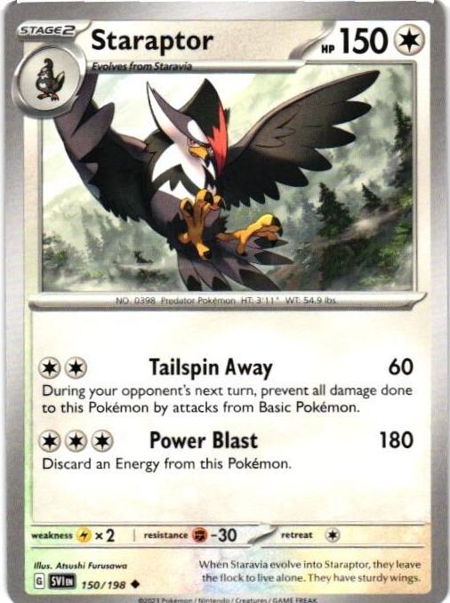 Staraptor 2023 Pokemon Scarlet & Violet
