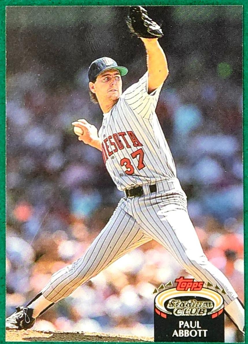 1992 Topps Stadium Club Paul Abbott #567 card