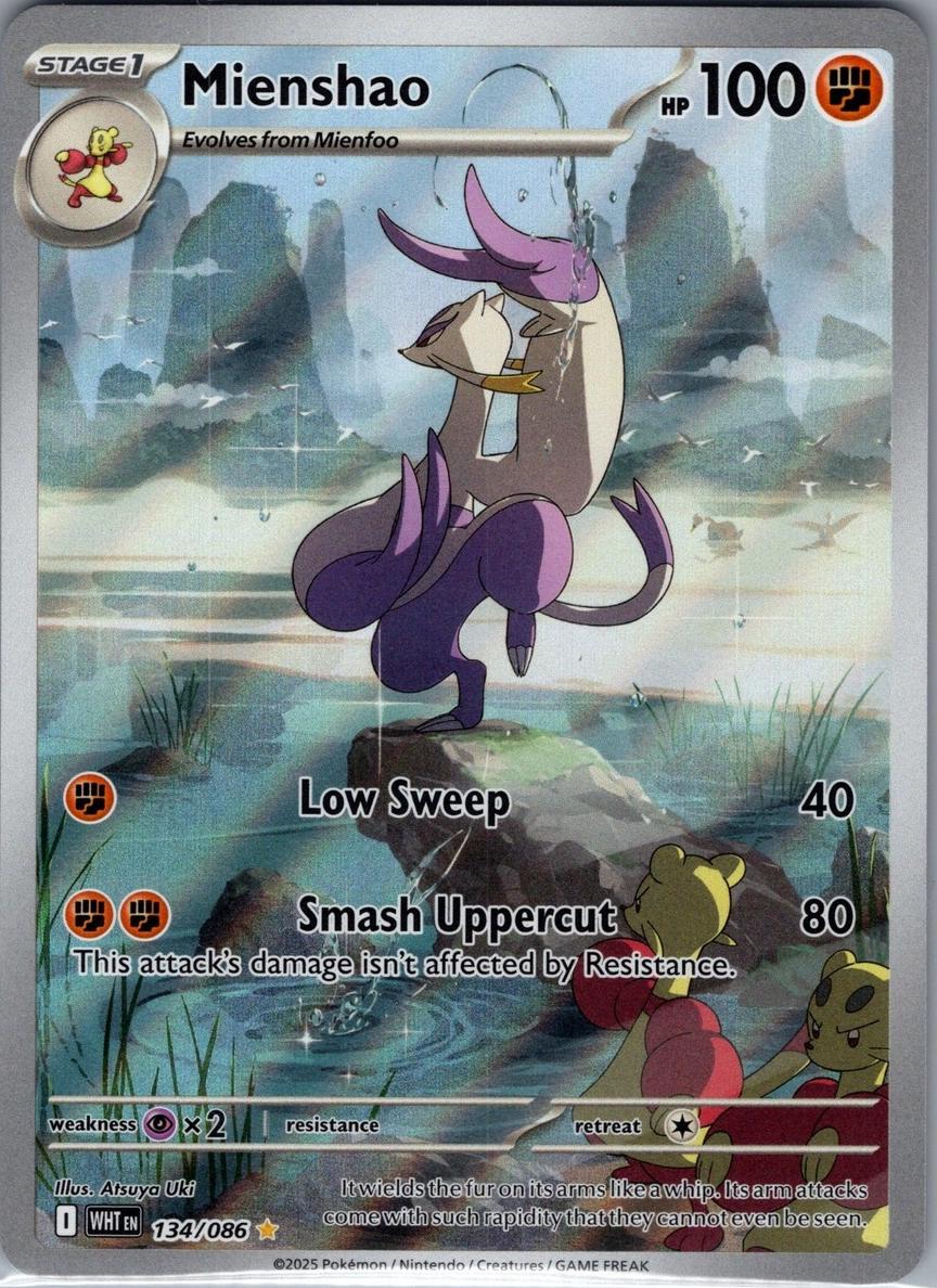 Mienshao 2025 Pokemon Scarlet & Violet White Flare