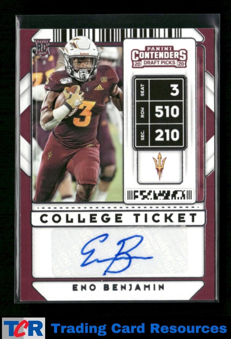 2020 Panini Contenders Draft Picks Eno Benjamin #140 card