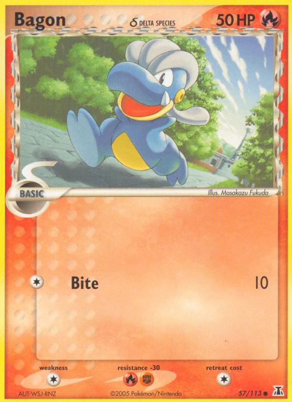 Bagon 2005 Pokemon EX Delta Species