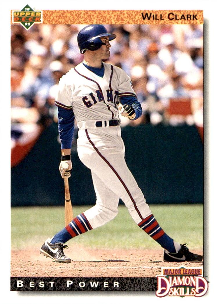 1992 Upper Deck Will Clark #718 card