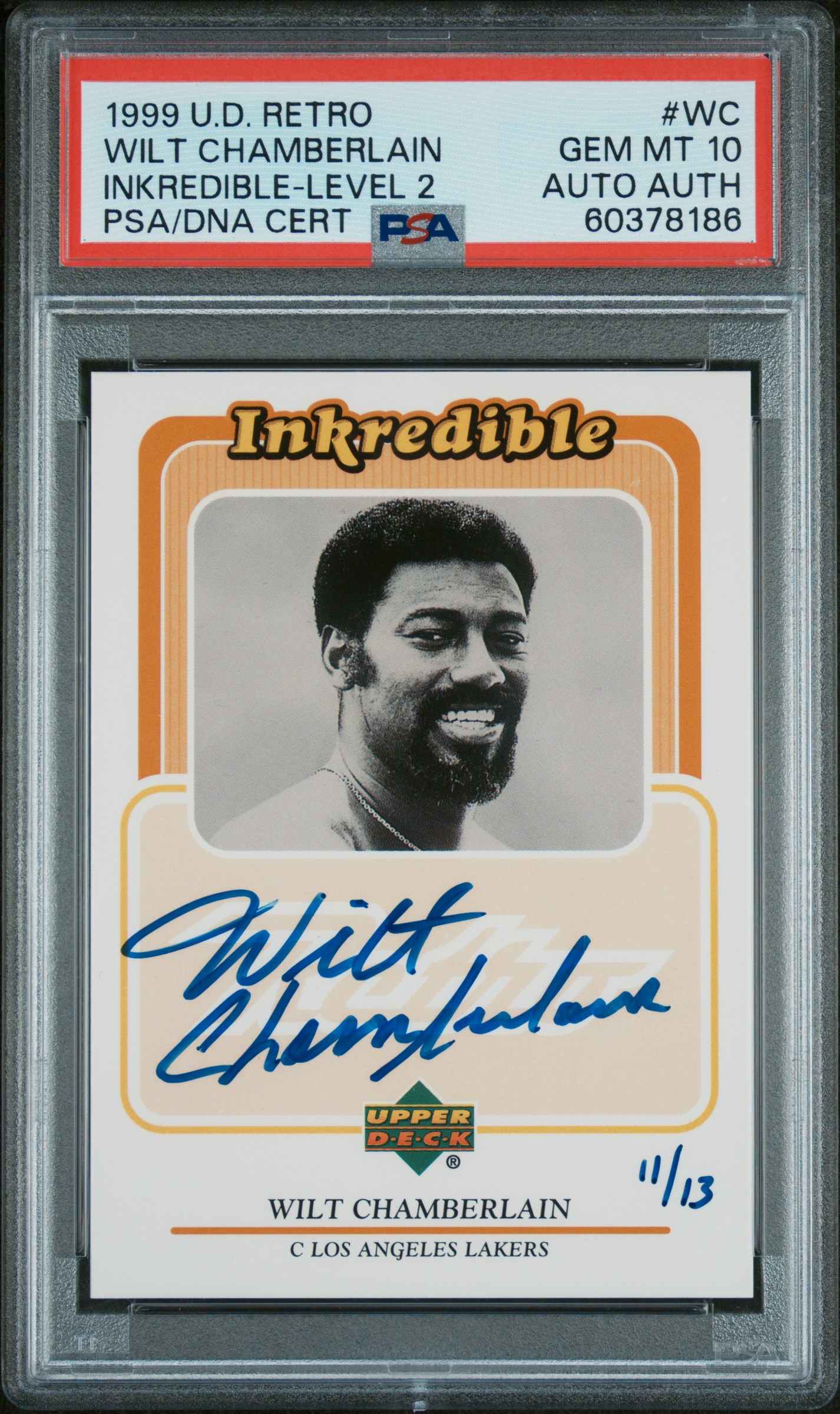 1999 Wilt Chamberlain [Level 2] #WC