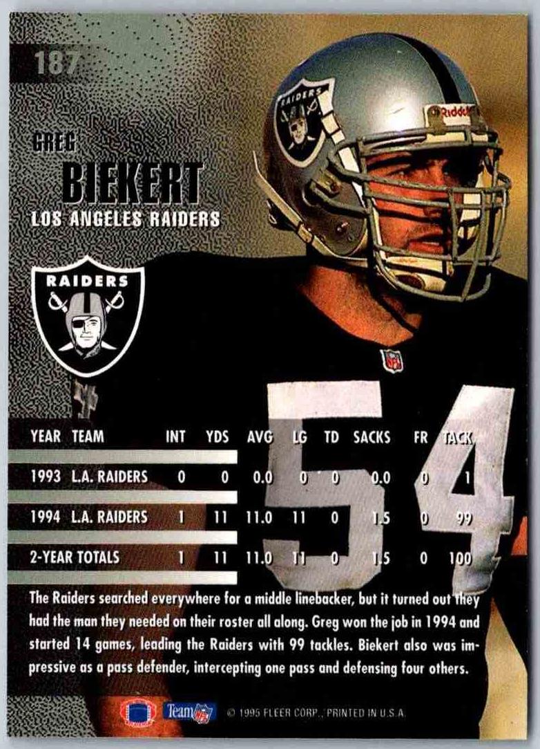 1995 Greg Biekert #187