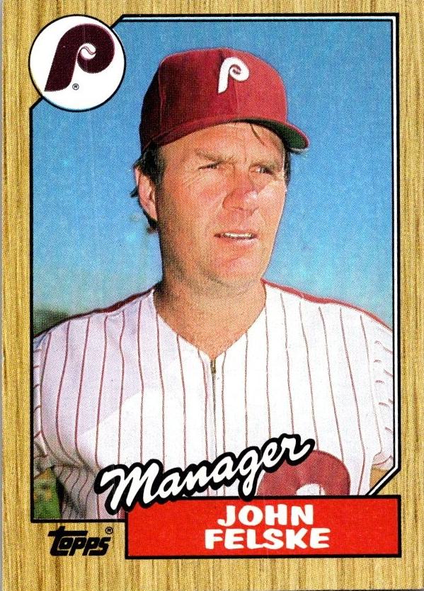 1987 Topps John Felske #443 card