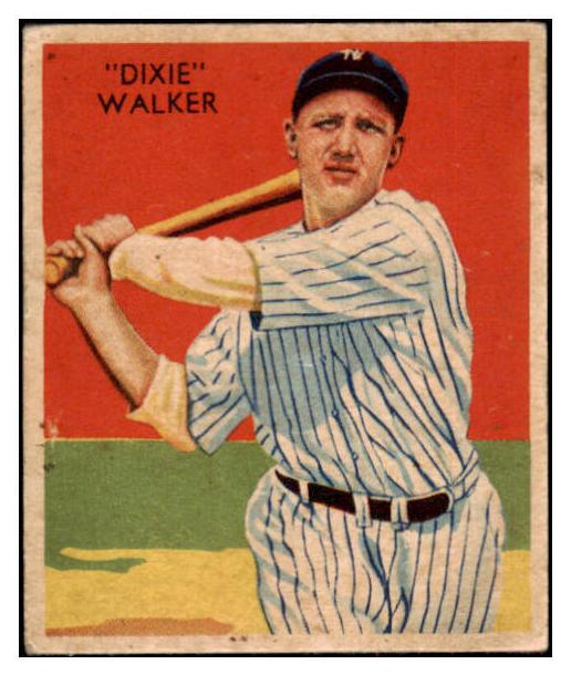 1934 Dixie Walker [1933 Statistics] #12