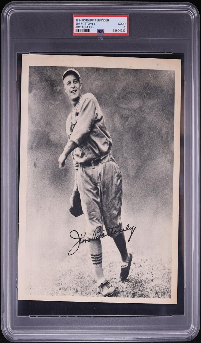 1934 R310 Butterfinger Premiums Jim Bottomley #NNO card