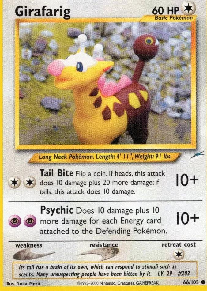 Girafarig 2002 Pokemon Neo Destiny