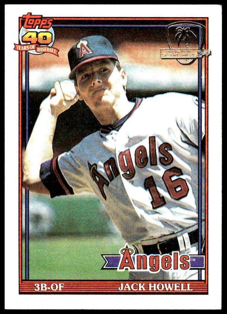 1991 Topps Jack Howell #57 card