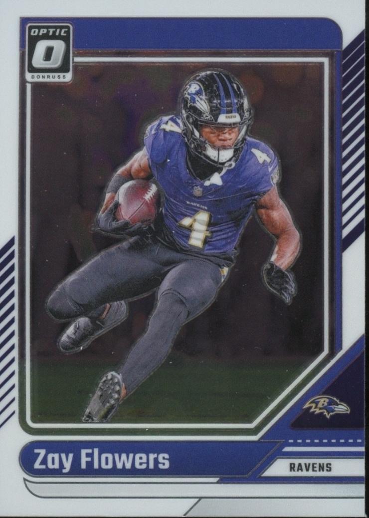 Zay Flowers 2024 Donruss Optic Football card