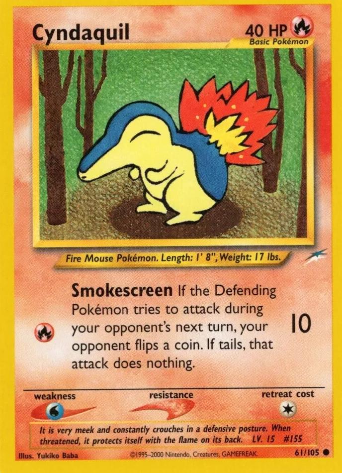 Cyndaquil 2002 Pokemon Neo Destiny