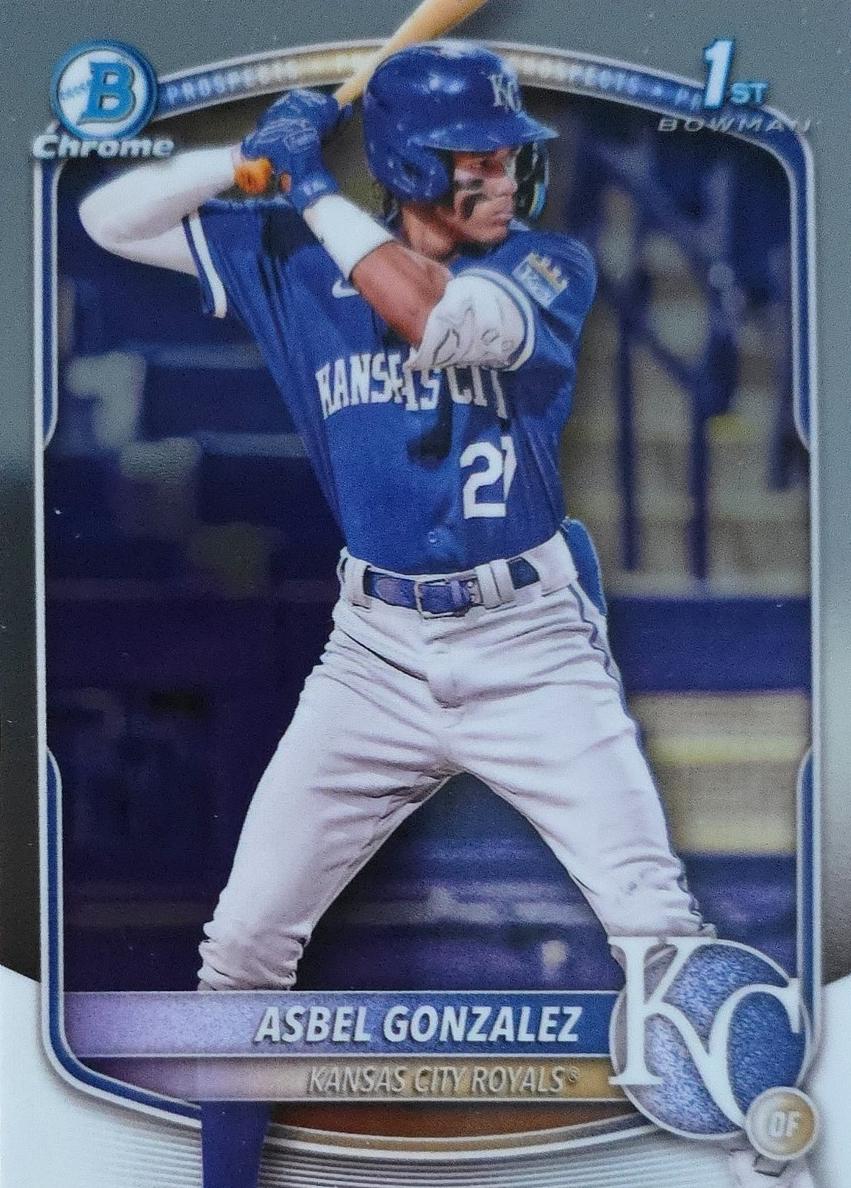 Asbel Gonzalez 2025 Bowman Chrome Prospects card