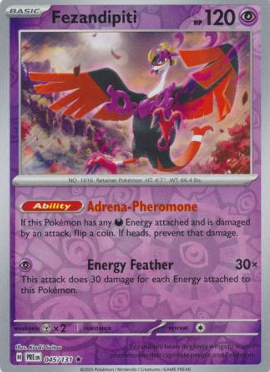 Fezandipiti 2025 Pokemon Scarlet & Violet Prismatic Evolutions
