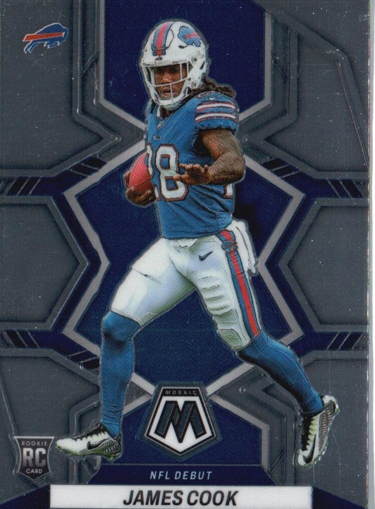 2022 Panini Mosaic James Cook [Reactive Orange] #285 card