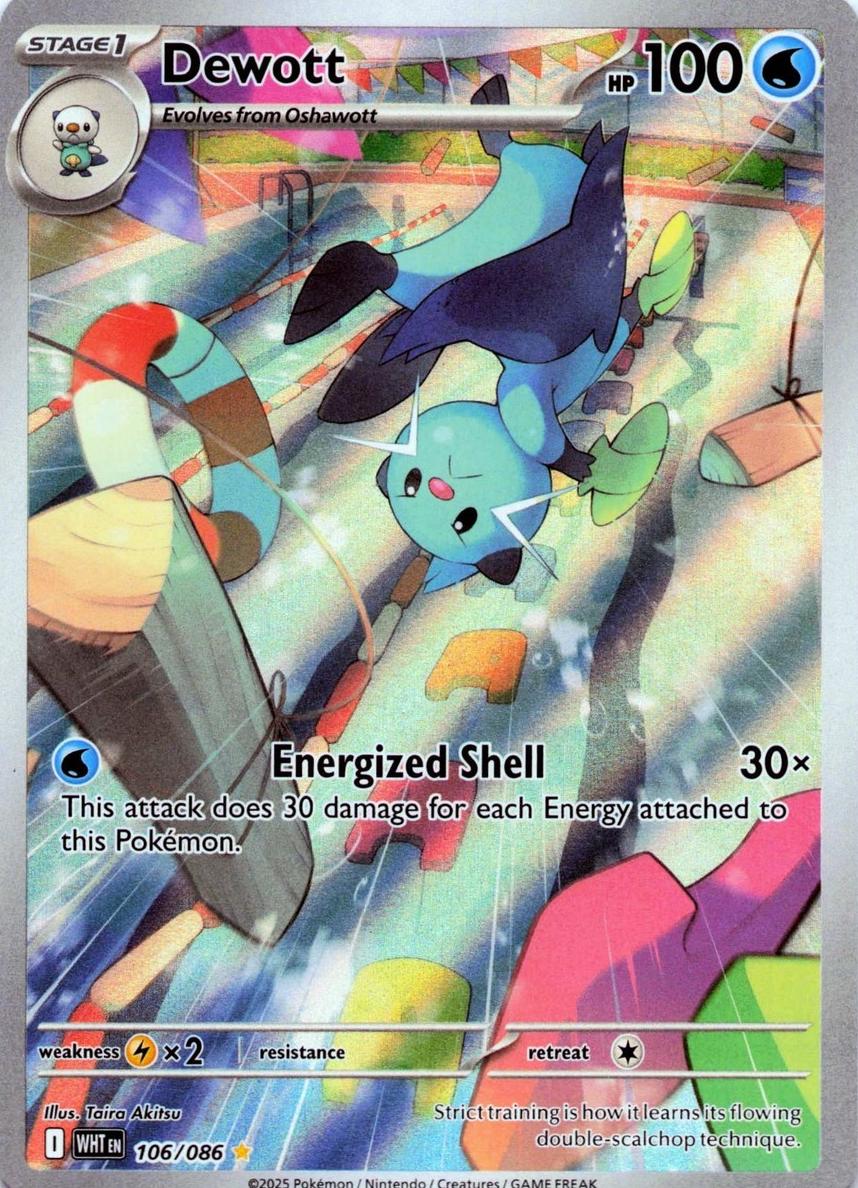 Dewott 2025 Pokemon Scarlet & Violet White Flare
