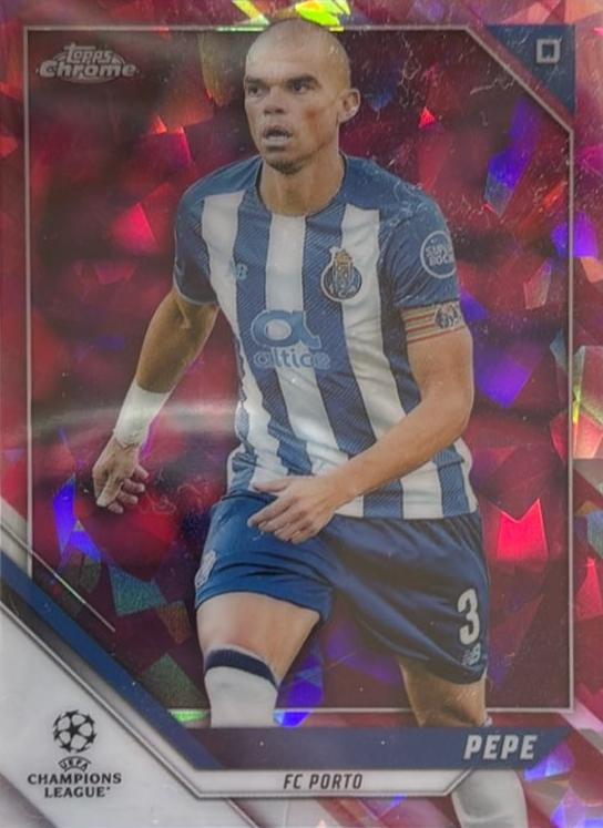 2021 Topps Chrome UEFA Champions League Pepe [Blue] #185 card