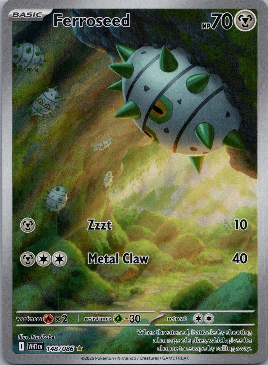 Ferroseed 2025 Pokemon Scarlet & Violet White Flare