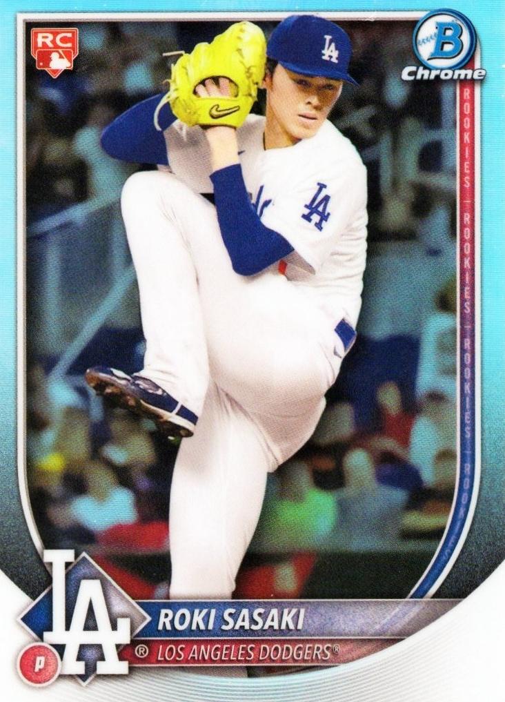 Roki Sasaki 2025 Bowman Chrome Red Rookie Logo Baseball