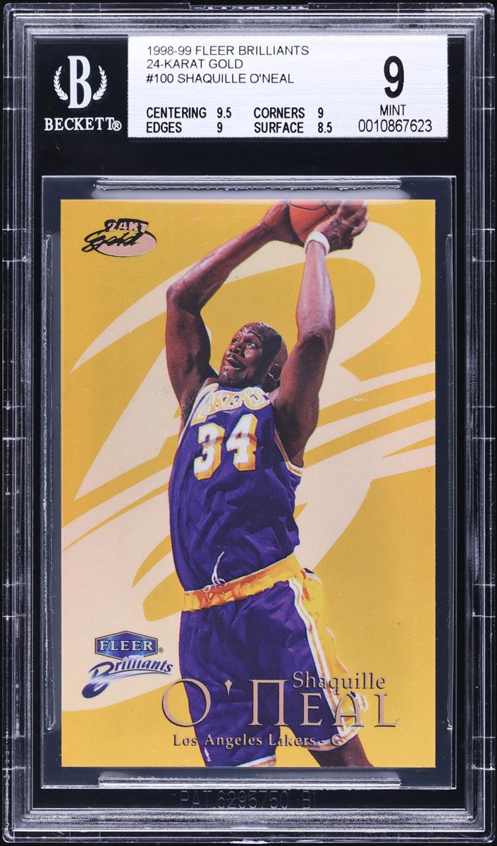 1998 Shaquille O'Neal [24kt Gold] #100