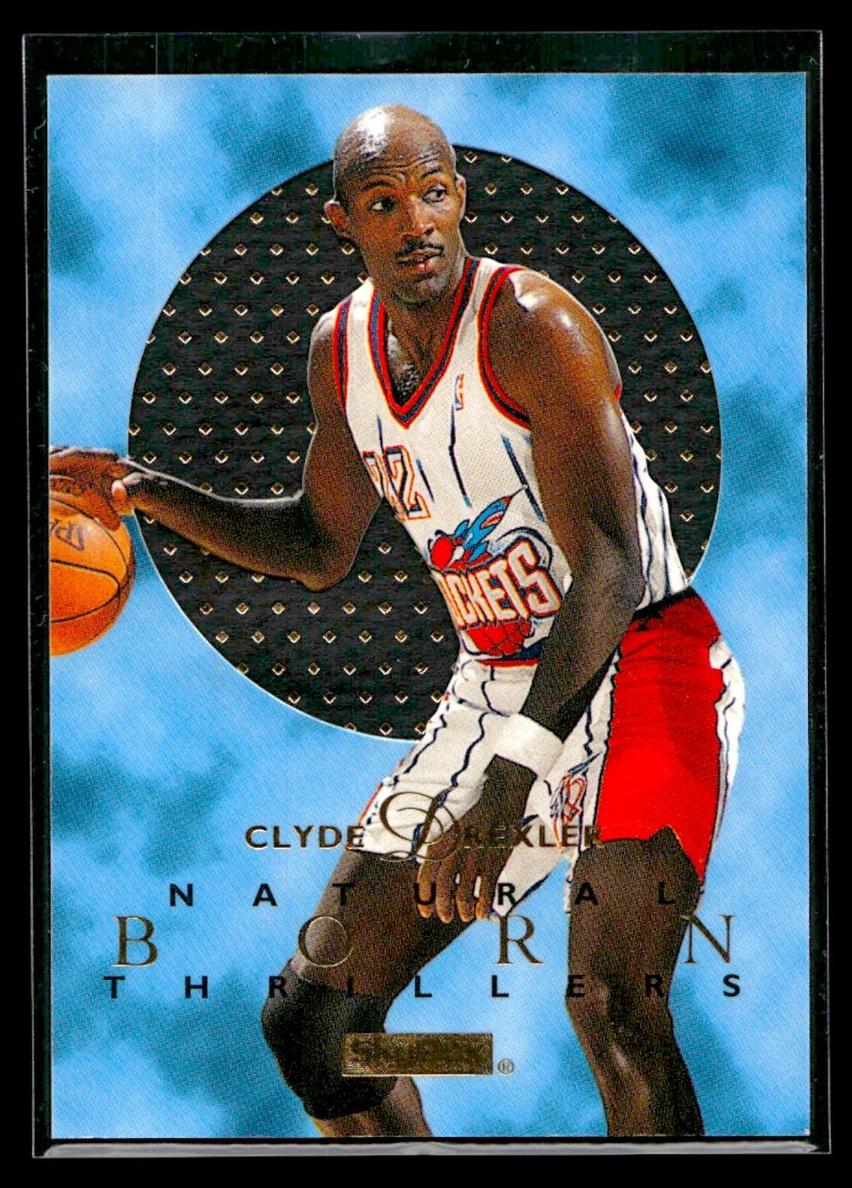1995 Skybox E XL Natural Born Thrillers Clyde Drexler #4 card