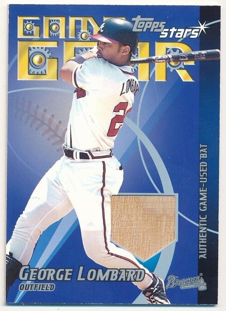 George Lombard 2001 Topps Stars Game Gear Bats Baseball