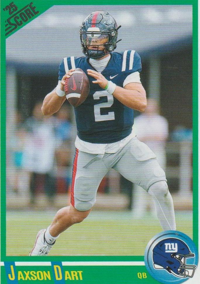 Jaxson Dart 2025 Panini Score Hot Rookies Football