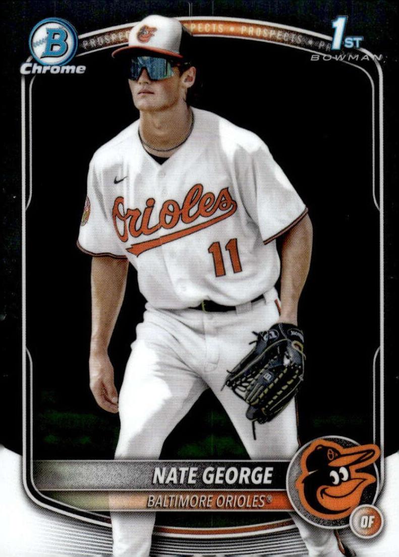 Nate George 2025 Bowman Chrome Prospects card