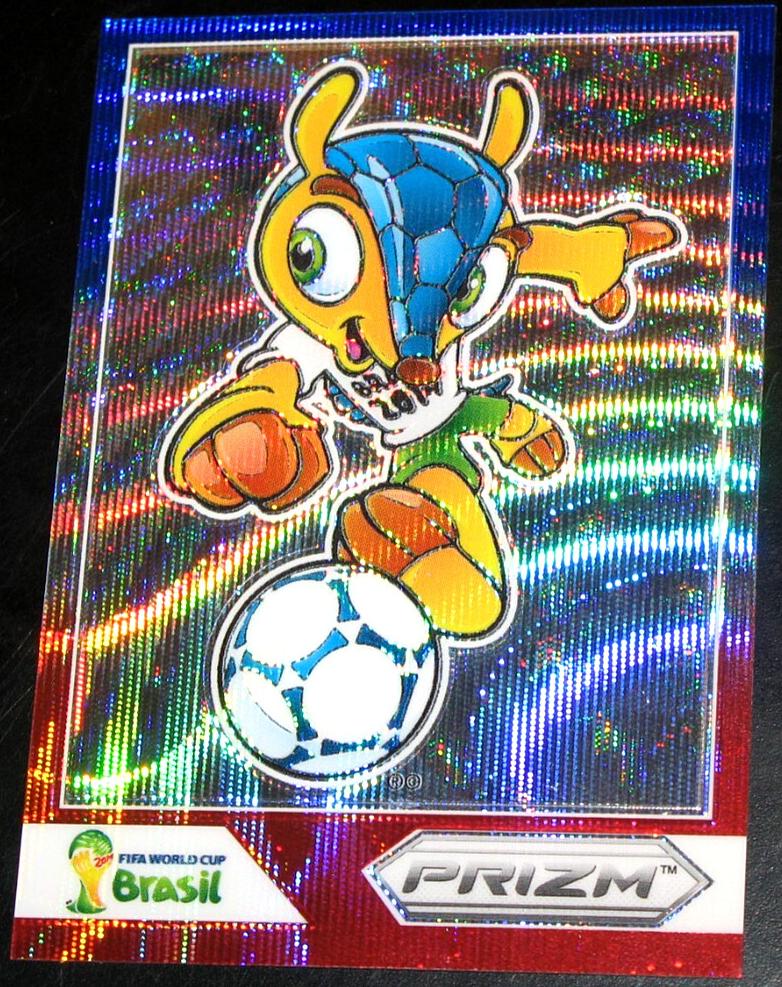 2014 Panini Prizm World Cup Fuleco [Blue & Red Blue Wave] #1 card