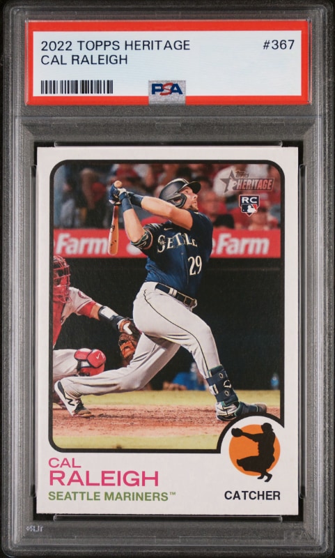 Cal Raleigh 2022 Topps Heritage Baseball