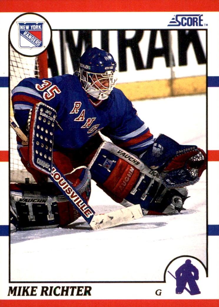 1990 Score Canadian Mike Richter #74 card