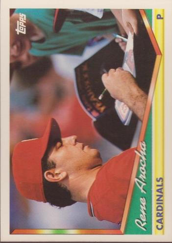 1994 Topps Rene Arocha #348 card