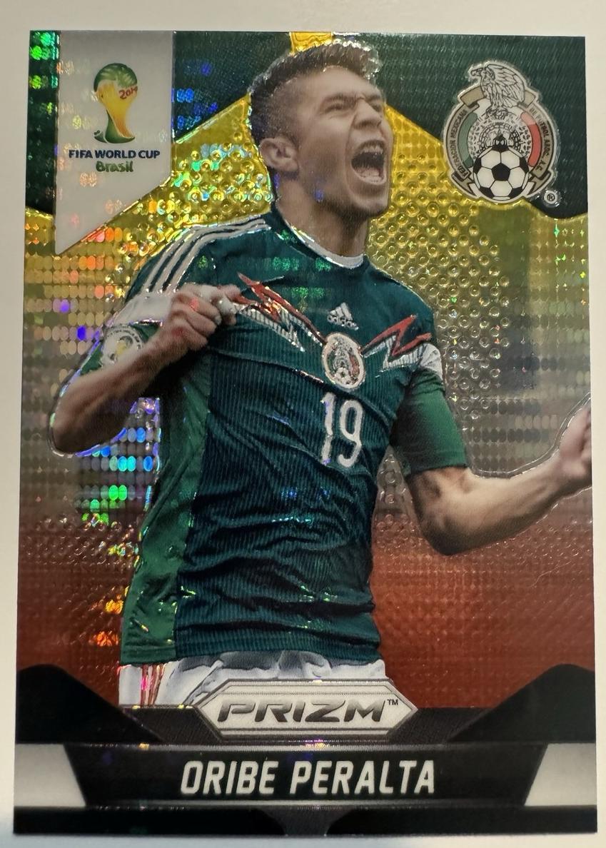 2014 Oribe Peralta [Yellow and Red Pulsar] #149