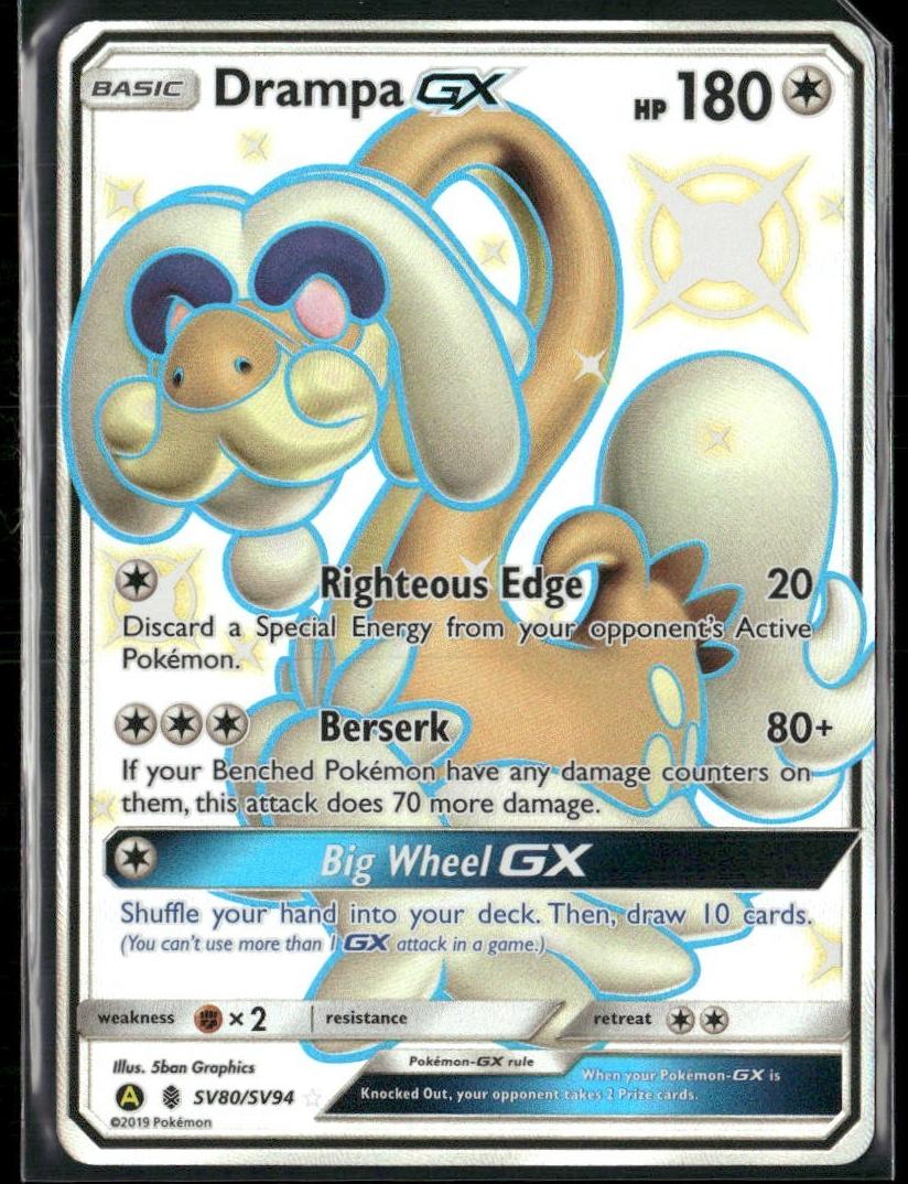Drampa GX 2019 Pokemon Sun & Moon Hidden Fates