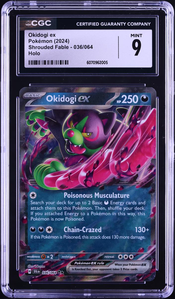 Okidogi EX 2024 Pokemon Scarlet & Violet Shrouded Fable