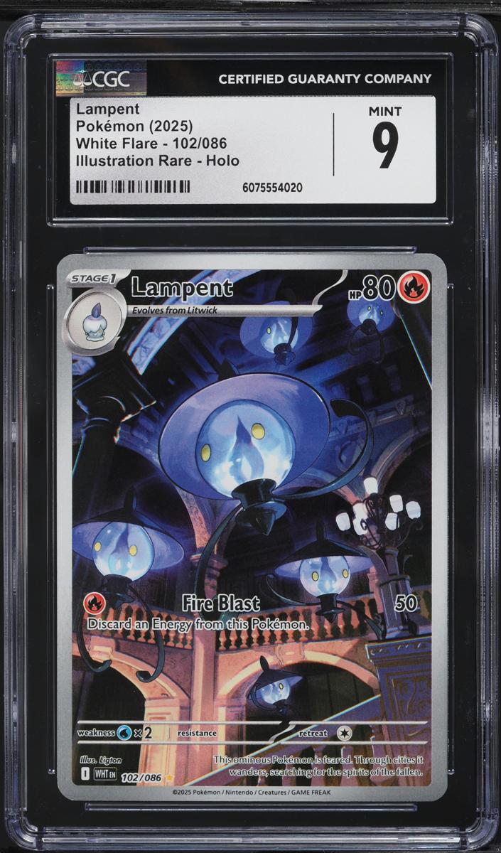 Lampent 2025 Pokemon Scarlet & Violet White Flare
