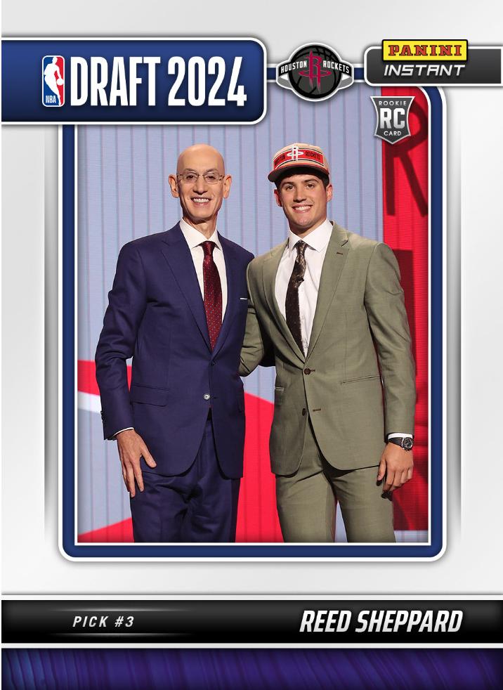Reed Sheppard - 2024 Panini Instant NBA Draft Night Basketball