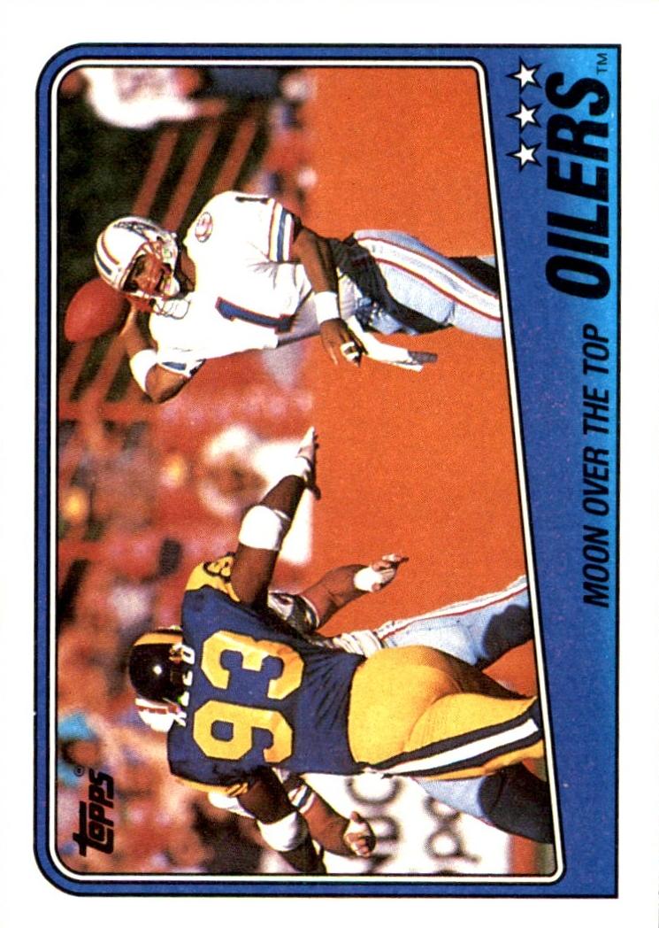 1988 Topps Oilers Team Leaders #102 card