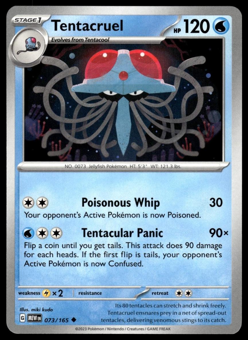 Tentacruel 2023 Pokemon Scarlet & Violet 151