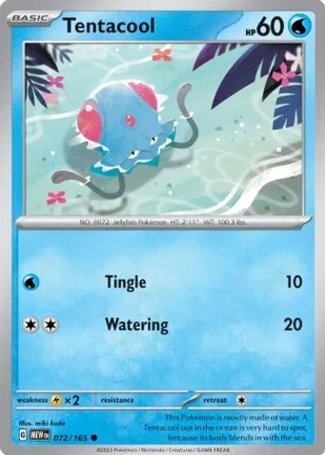Tentacool 2023 Pokemon Scarlet & Violet 151