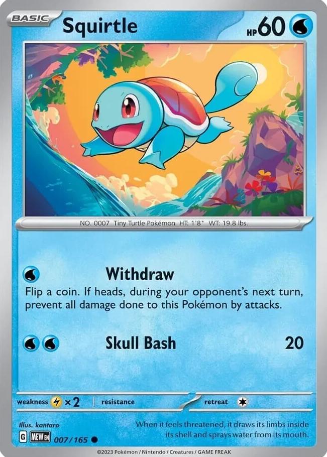 Squirtle 2023 Pokemon Scarlet & Violet 151