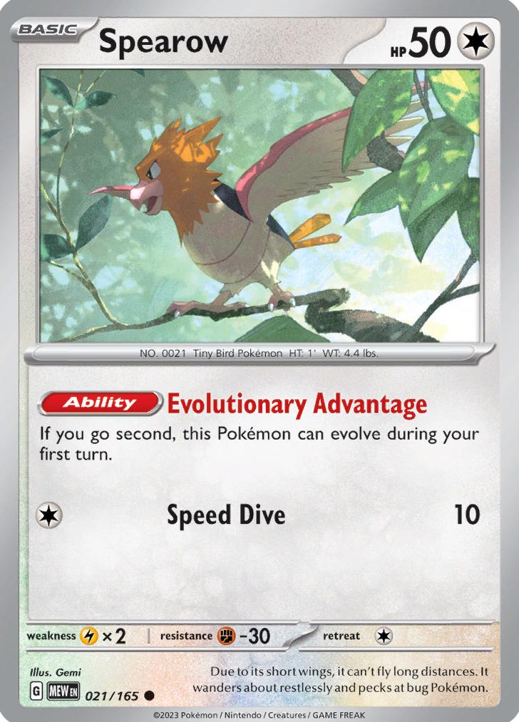 Spearow 2023 Pokemon Scarlet & Violet 151