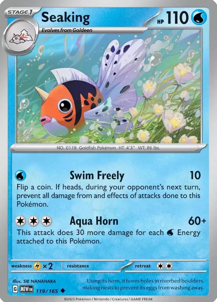 Seaking 2023 Pokemon Scarlet & Violet 151