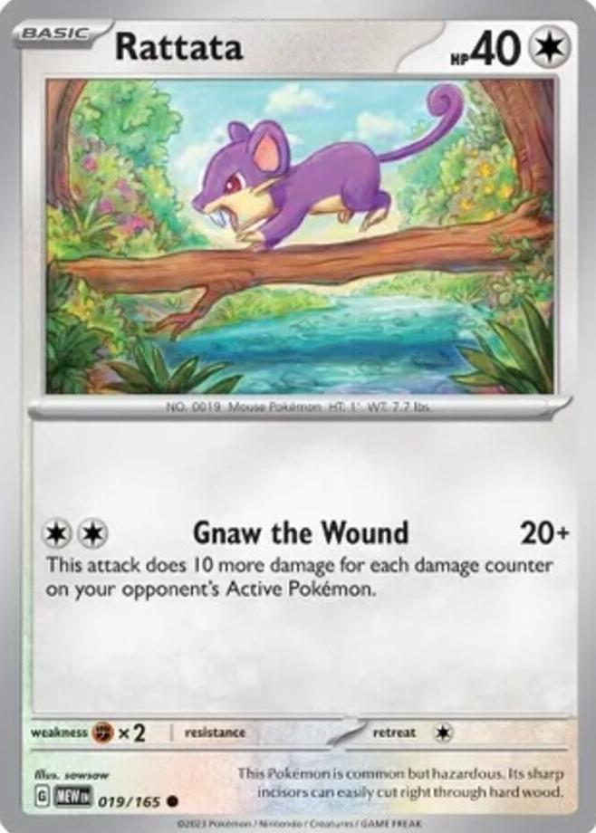 Rattata 2023 Pokemon Scarlet & Violet 151