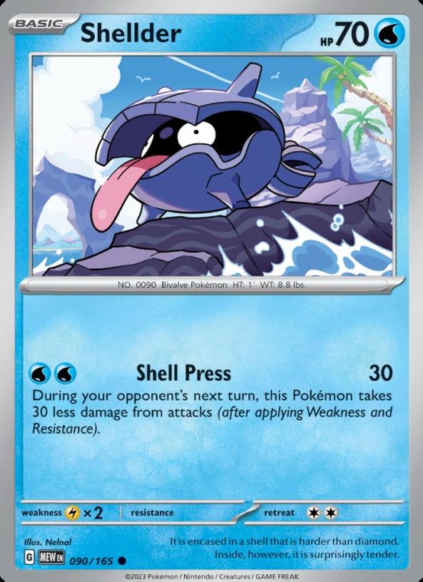 Shellder 2023 Pokemon Scarlet & Violet 151