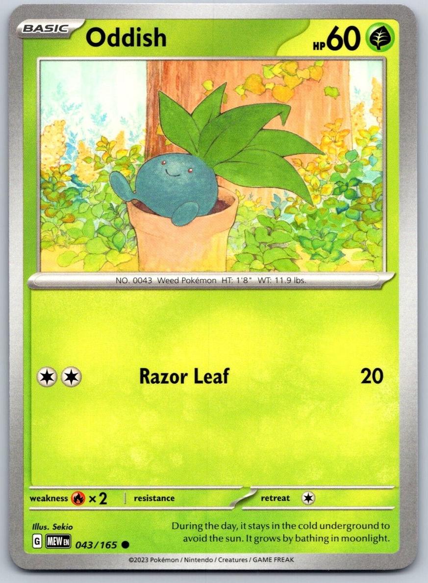 Oddish 2023 Pokemon Scarlet & Violet 151