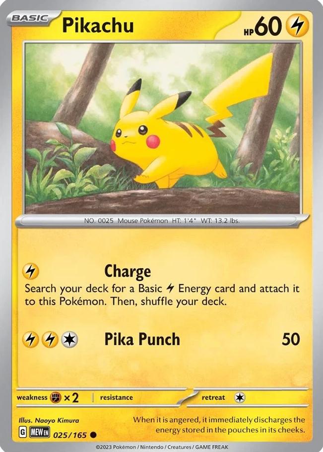 Pikachu 2023 Pokemon Scarlet & Violet 151