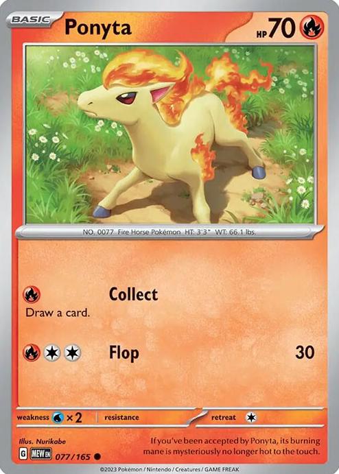 Ponyta 2023 Pokemon Scarlet & Violet 151