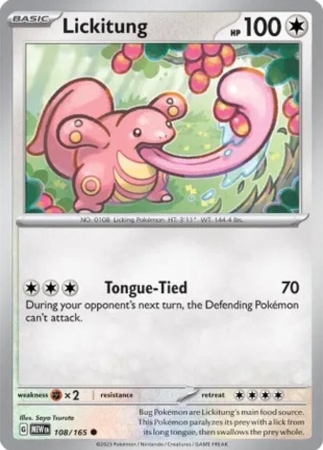 Lickitung 2023 Pokemon Scarlet & Violet 151