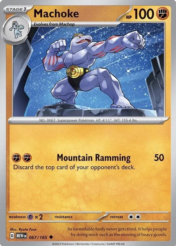 Machoke 2023 Pokemon Scarlet & Violet 151