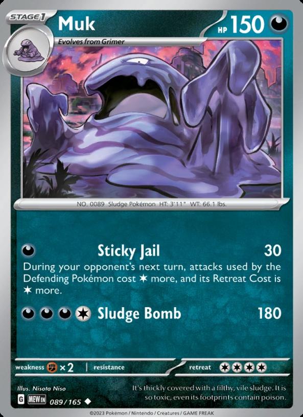 Muk 2023 Pokemon Scarlet & Violet 151